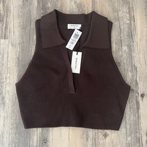 Aritzia Babaton Sculpt Knit Polo
